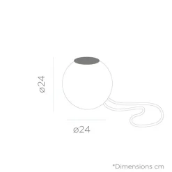 Newgarden LED Hängeleuchte außen Akku Dimmer Farbwechsel IP65 Ø 24 cm* Metall Lampen|Kugellampen