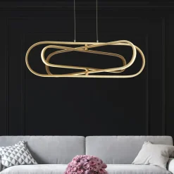 Sale Searchlight LED Hängeleuchte in Gold 3000/4500/6500 K B: 80 cm