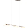 Trio Reality LED Hängeleuchte Metall Glas Nickel 3-flammig 102 cm* Hängelampen|Bürolampen