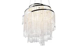 Hot Trio Reality LED Hängeleuchte mit Fernbedienung dimmbar Chrom Acryl