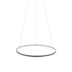 Easylight LED Hängeleuchte Ring Ø 60 cm Schwarz 2700 K 660 lm Metall* Metall Lampen|Designerlampen