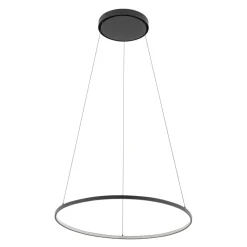 Easylight LED Hängeleuchte Ring Ø 60 cm Schwarz 2700 K 660 lm Metall* Metall Lampen|Designerlampen