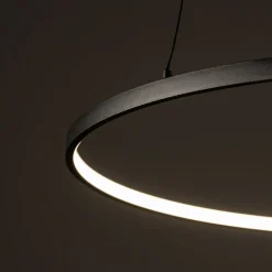 Easylight LED Hängeleuchte Ring Ø 60 cm Schwarz 2700 K 660 lm Metall* Metall Lampen|Designerlampen