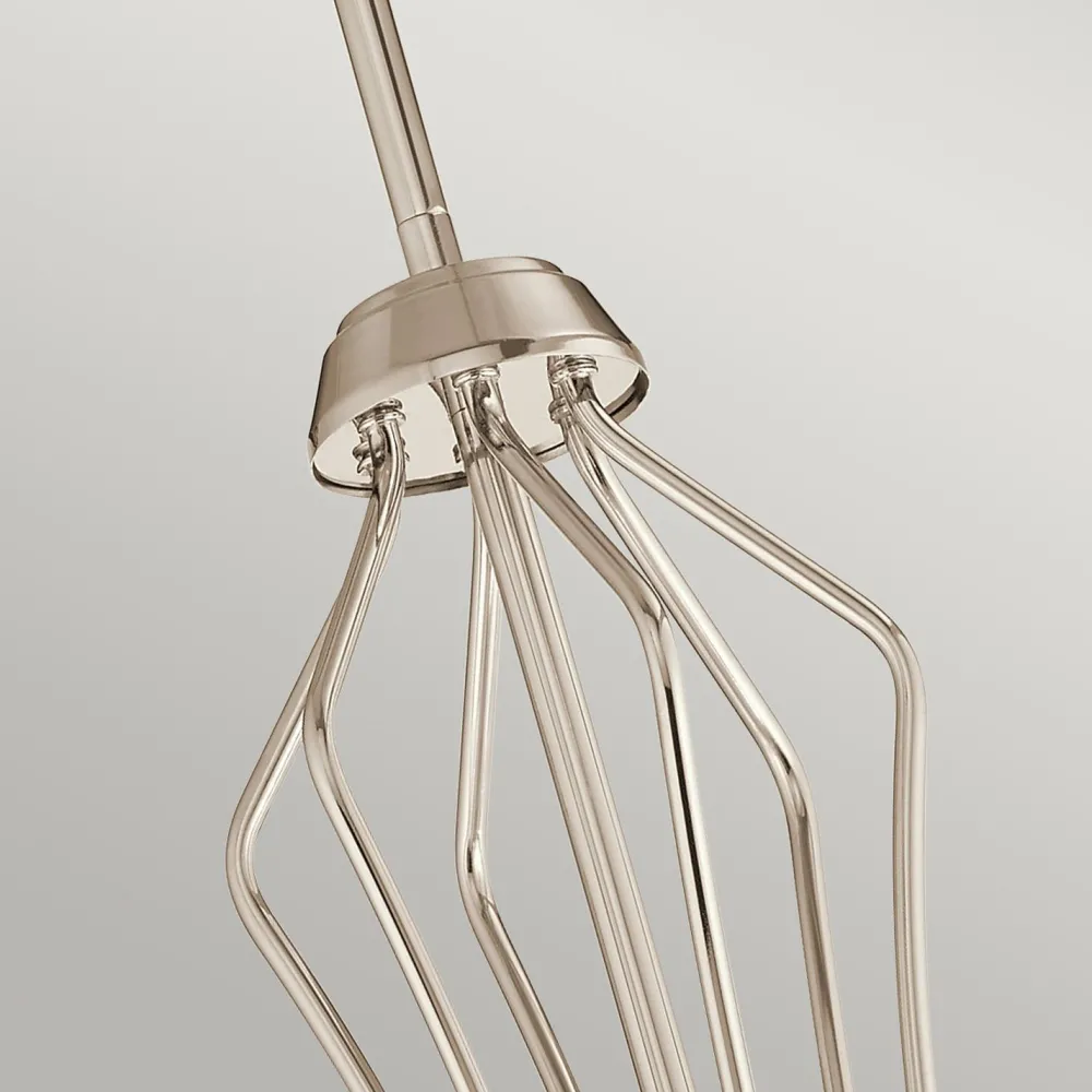 Hot Elstead LED Kronleuchter Glas Metall IP44 B: 71,1 cm Bad Wohnzimmer