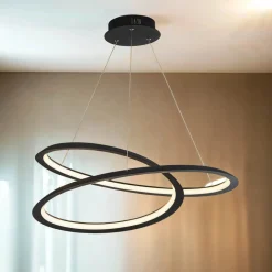 Searchlight LED Kronleuchter Schwarz matt Metall 3000 K 1944 lm* Hängelampen|Led Lampen