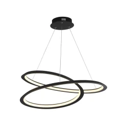 Searchlight LED Kronleuchter Schwarz matt Metall 3000 K 1944 lm* Hängelampen|Led Lampen