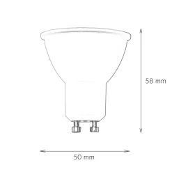 New Easylight LED Leuchtmittel GU10 Fassung 3 Watt 3000 K 260 lm - LM10048