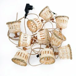 Clearance Newgarden LED Lichterkette außen Bambus Lampenschirme 2700 K IP44