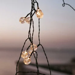 Newgarden LED Lichterkette außen Solar IP44 266,6 cm lang 1800 K* Außenlichterketten|Solarleuchten