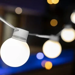 Newgarden LED Lichterkette außen Weiß IP44 3000K 5m Stecker Kabel* Außenlichterketten|Dekolampen Außen