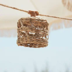 Newgarden LED Lichterkette Solar 5 m IP44 Jute Seegras 2700 K Outdoor* Außenlichterketten|Solarleuchten