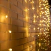 Hot Newgarden LED Lichtervorhang außen mit Stecker IP44 2700 K 3 x 2 m
