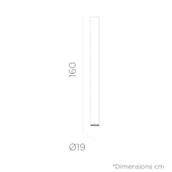 Newgarden LED Lichtsäule außen mit Stecker Kabel 160cm IP65 6500K* Metall Lampen|Wegeleuchten