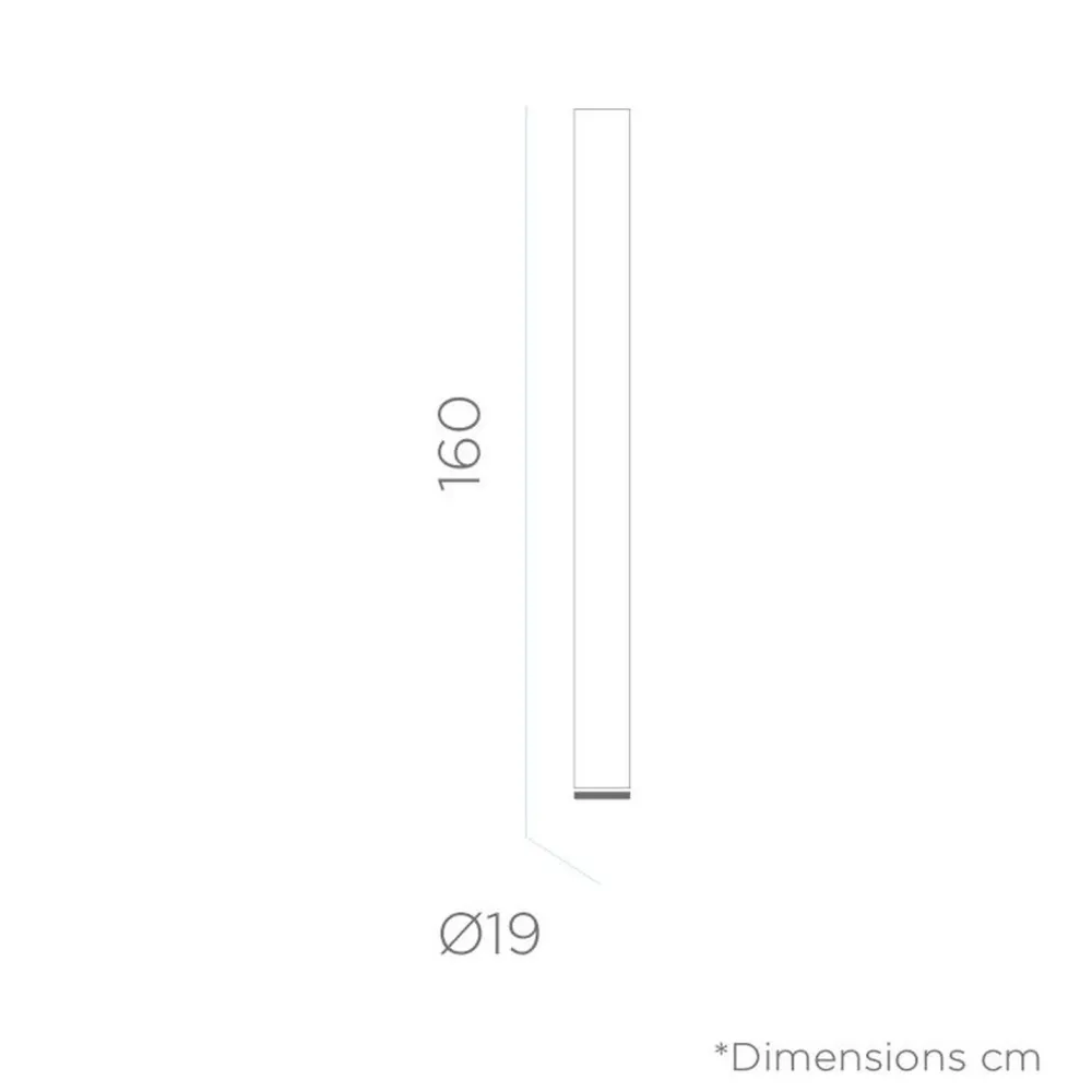 Newgarden LED Lichtsäule außen mit Stecker Kabel 160cm IP65 6500K* Metall Lampen|Wegeleuchten