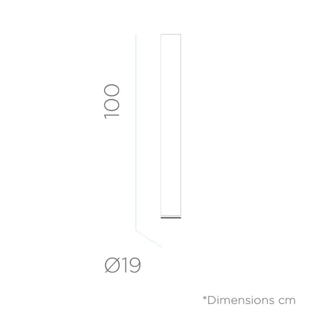 Newgarden LED Lichtsäule Farbwechsel dimmbar 100 cm IP65 Akku kabellos* Metall Lampen|Wegeleuchten