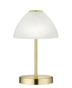 Trio Reality LED Nachttischleuchte Touch Dimmer 280 lm in Messing* Wohnzimmerlampen|Metall Lampen