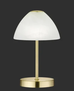 Trio Reality LED Nachttischleuchte Touch Dimmer 280 lm in Messing* Wohnzimmerlampen|Metall Lampen