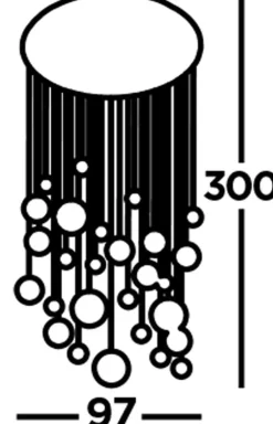 Searchlight LED Pendelleuchte Ø 97 cm in Chrom Kupfer Messing Retro* Hängelampen|Led Lampen