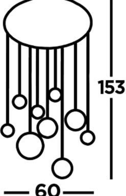 Searchlight LED Pendelleuchte 4000 K 3992 lm Ø 60 cm rund* Hängelampen|Led Lampen