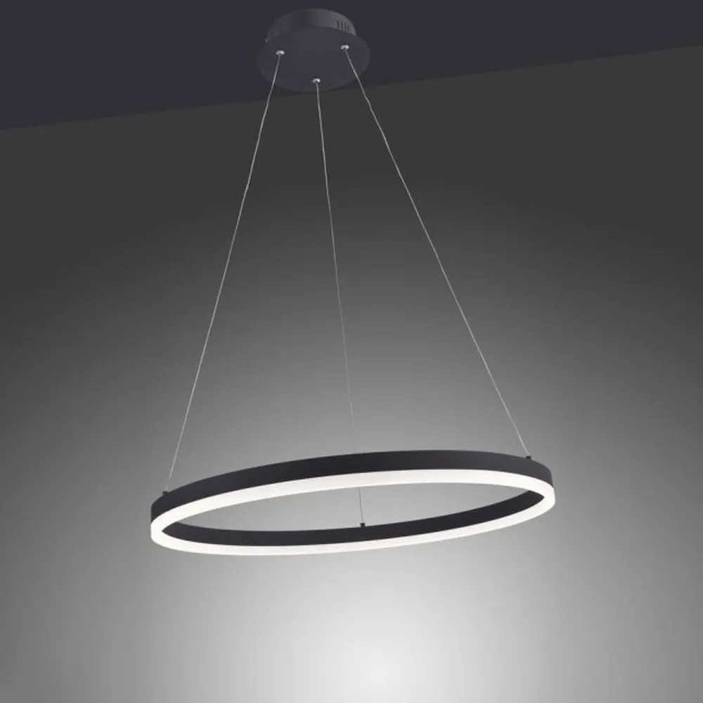 Discount Paul Neuhaus LED Pendelleuchte Anthrazit dimmbar 3000 K Ø60 cm Ring