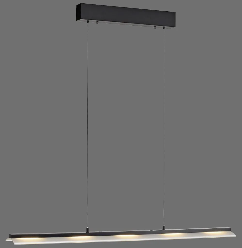 Hot Just Light LED Pendelleuchte dimmbar Metall 100 cm 2900 lm Schwarz