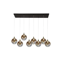 Searchlight LED Pendelleuchte Glaskugeln 107 cm 3000 K 8-flammig* Hängelampen|Led Lampen