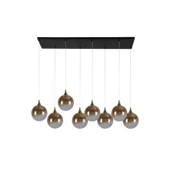 Searchlight LED Pendelleuchte Glaskugeln 107 cm 3000 K 8-flammig* Hängelampen|Led Lampen