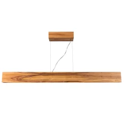 Elstead LED Pendelleuchte Holz Furnier Teak 3000 K 127 cm lang* Hängelampen|Wohnzimmerlampen