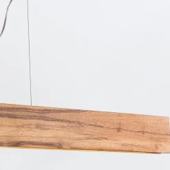 Elstead LED Pendelleuchte Holz Furnier Teak 3000 K 127 cm lang* Hängelampen|Wohnzimmerlampen