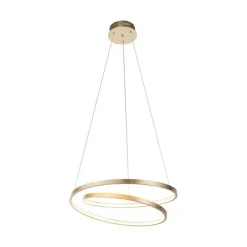 Paul Neuhaus LED Pendelleuchte in Blattgold B:55 cm 4000 lm dimmbar* Hängelampen|Wohnzimmerlampen