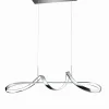 Best Trio Reality LED Pendelleuchte in Chrom dimmbar L:81 cm 37 W 4500 lm