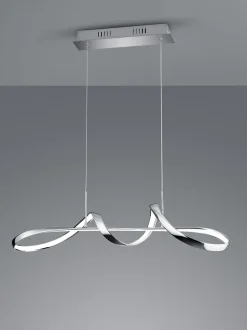 Best Trio Reality LED Pendelleuchte in Chrom dimmbar L:81 cm 37 W 4500 lm