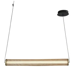 Searchlight LED Pendelleuchte in Gold Schwarz Metall 26 W 92 cm* Bürolampen|Wohnzimmerlampen