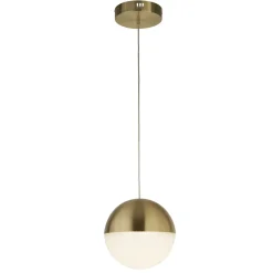 Searchlight LED Pendelleuchte Kugel Ø 25 cm H: max. 1,5 cm Glas Metall* Hängelampen|Led Lampen