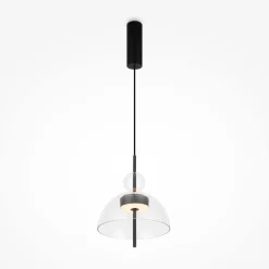 Sale Maytoni LED Pendelleuchte Metall Glas H: max. 348 cm Schwarz