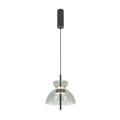 Maytoni LED Pendelleuchte Metall Rauchglas H: max. 348 cm BRUNO* Hängelampen|Led Lampen