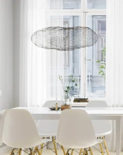 By Rydéns LED Pendelleuchte Metall Schwarz 76 cm breit Draht Schirm* Hängelampen|Led Lampen