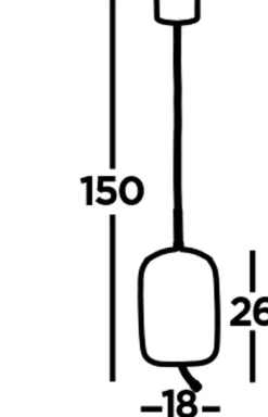 Searchlight LED Pendelleuchte schmal Ø 18 cm H: max. 1,5 m verstellbar