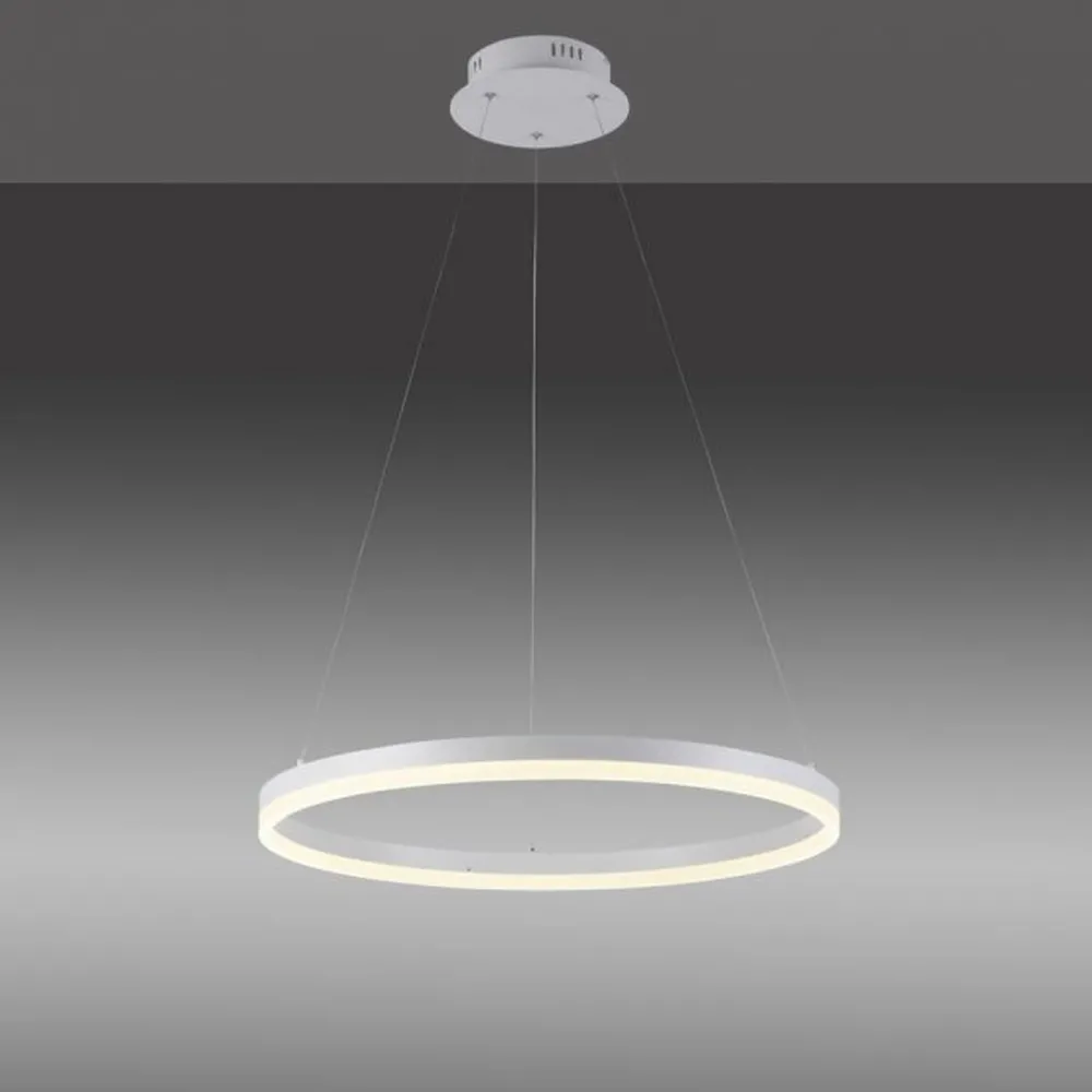 Paul Neuhaus LED Pendelleuchte Weiß dimmbar 38 W 3000 K Ø60 cm Ring* Hängelampen|Bürolampen
