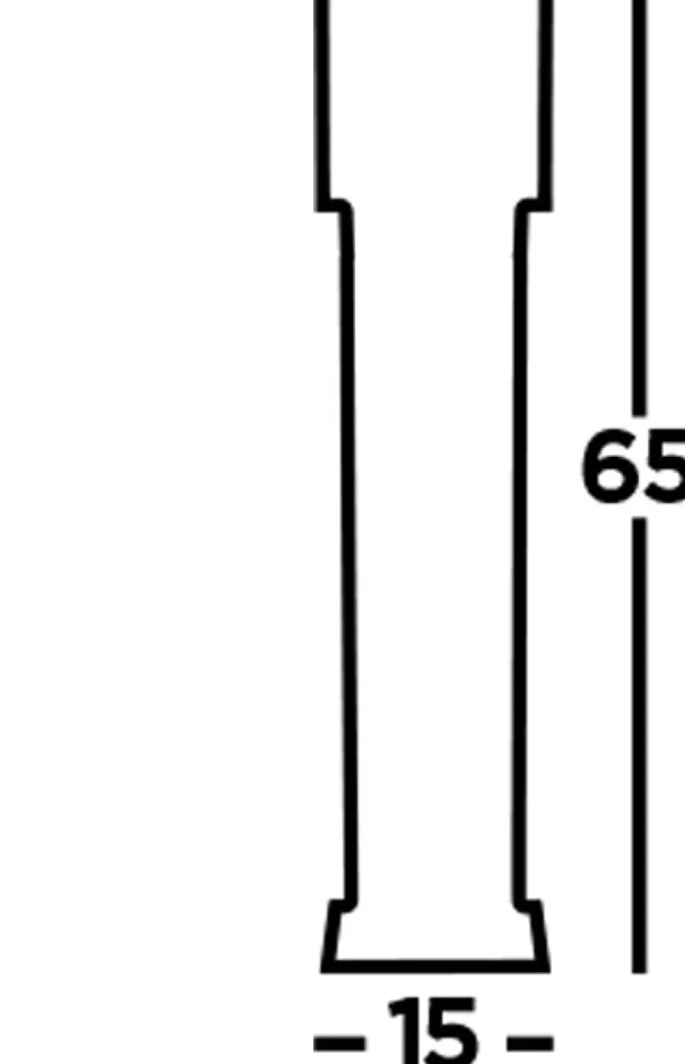 Discount Searchlight LED Pollerleuchte 65 cm IP54 Schwarz Weiß 3000 K 746 lm