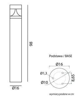 SU-MA LED Pollerleuchte Aluminium in Dunkelgrau IP65 98 cm* Wegeleuchten|Led Außenleuchten