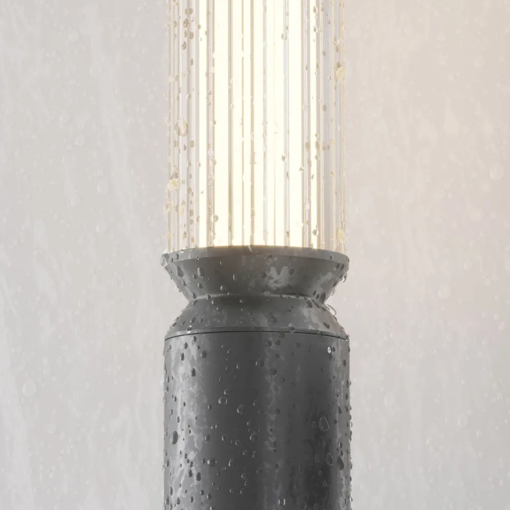 Maytoni LED Pollerleuchte Glas Aluminium IP65 1500 lm 198,6 cm* Wegeleuchten|Led Außenleuchten