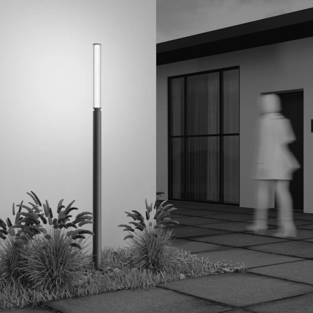 Maytoni LED Pollerleuchte Glas Aluminium IP65 1500 lm 198,6 cm* Wegeleuchten|Led Außenleuchten