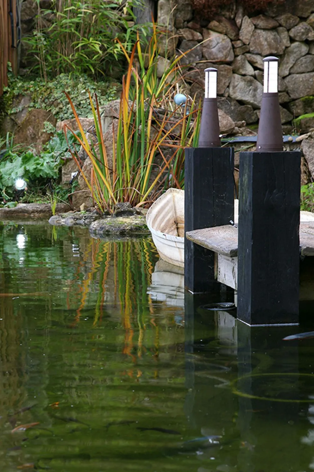 Outlet Elstead LED Pollerleuchte IP54 37cm Aluminium Modern Haus Garten