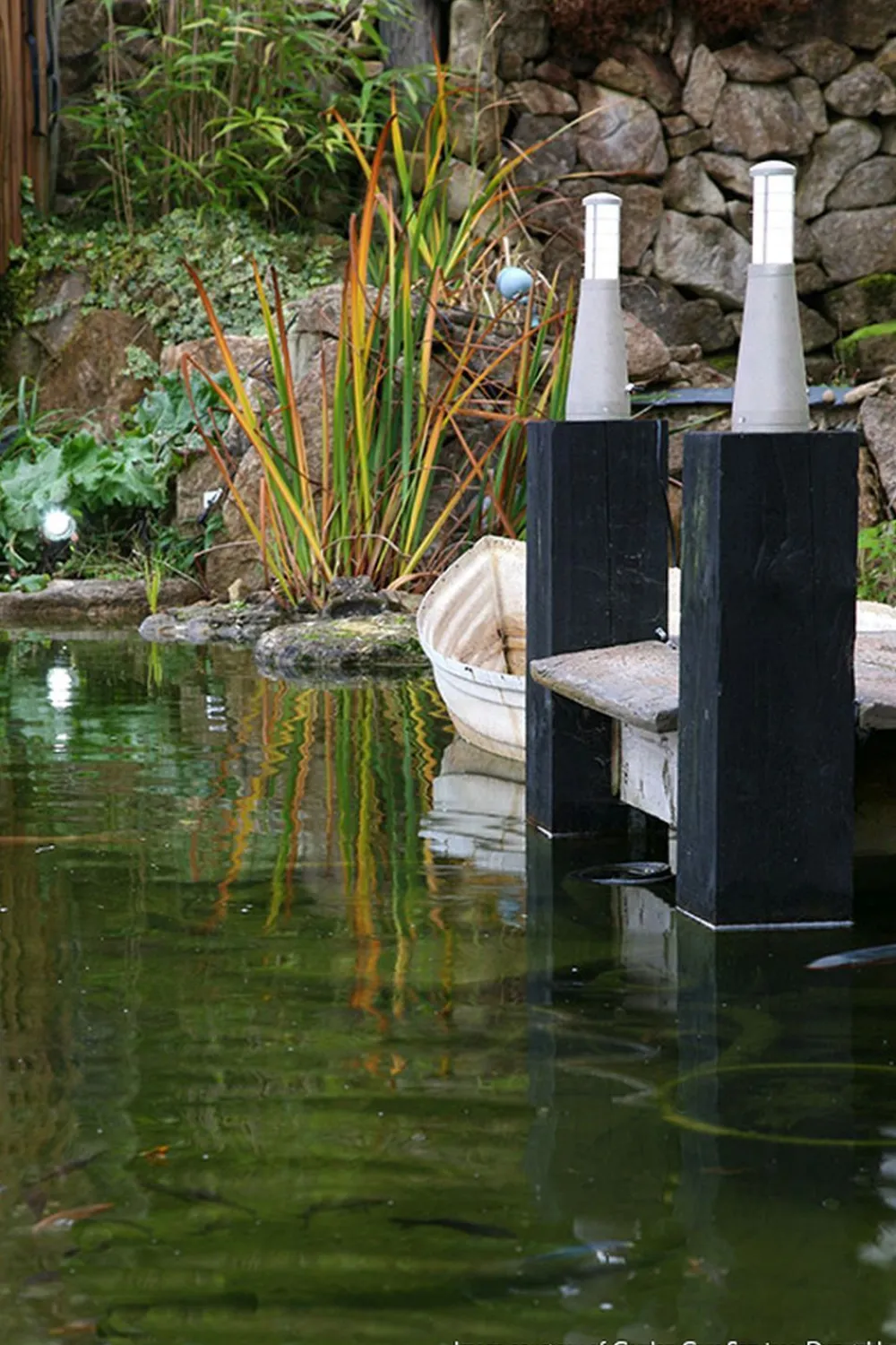 Elstead LED Pollerleuchte IP54 Silber 37cm Aluminium Modern