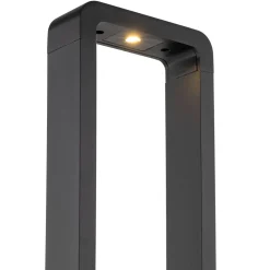 TK Lighting LED Pollerleuchte Metall 80 cm hoch IP54 Schwarz 3000 K* Metall Lampen|Wegeleuchten