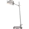 Elstead LED Schreibtischlampe dimmbar Metall in Nickel 51 cm* Led Lampen|Tischlampen