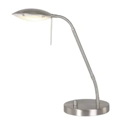 Steinhauer LED Schreibtischlampe Metall Glas 46 cm 2700 K dimmbar* Nachttischlampen|Schreibtischlampen