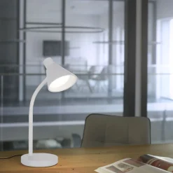 Sale Just Light LED SchreibTischlampe Metall 38 cm Weiß 600 lm Modern