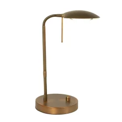 Outlet Steinhauer LED Schreibtischlampe Metall Glas 46 cm 10 W dimmbar